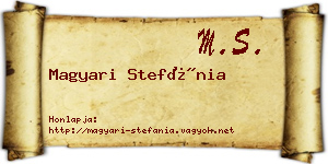 Magyari Stefánia névjegykártya